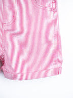 Carhartt Pink & White Stripe Dungaree Shorties - Age 12-18 months
