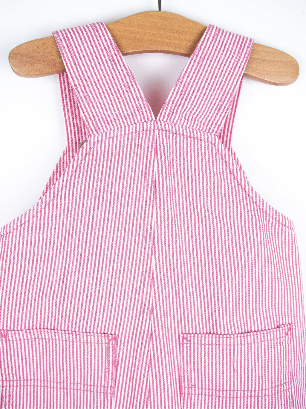 Carhartt Pink & White Stripe Dungaree Shorties - Age 12-18 months