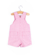 Carhartt Pink & White Stripe Dungaree Shorties - Age 12-18 months