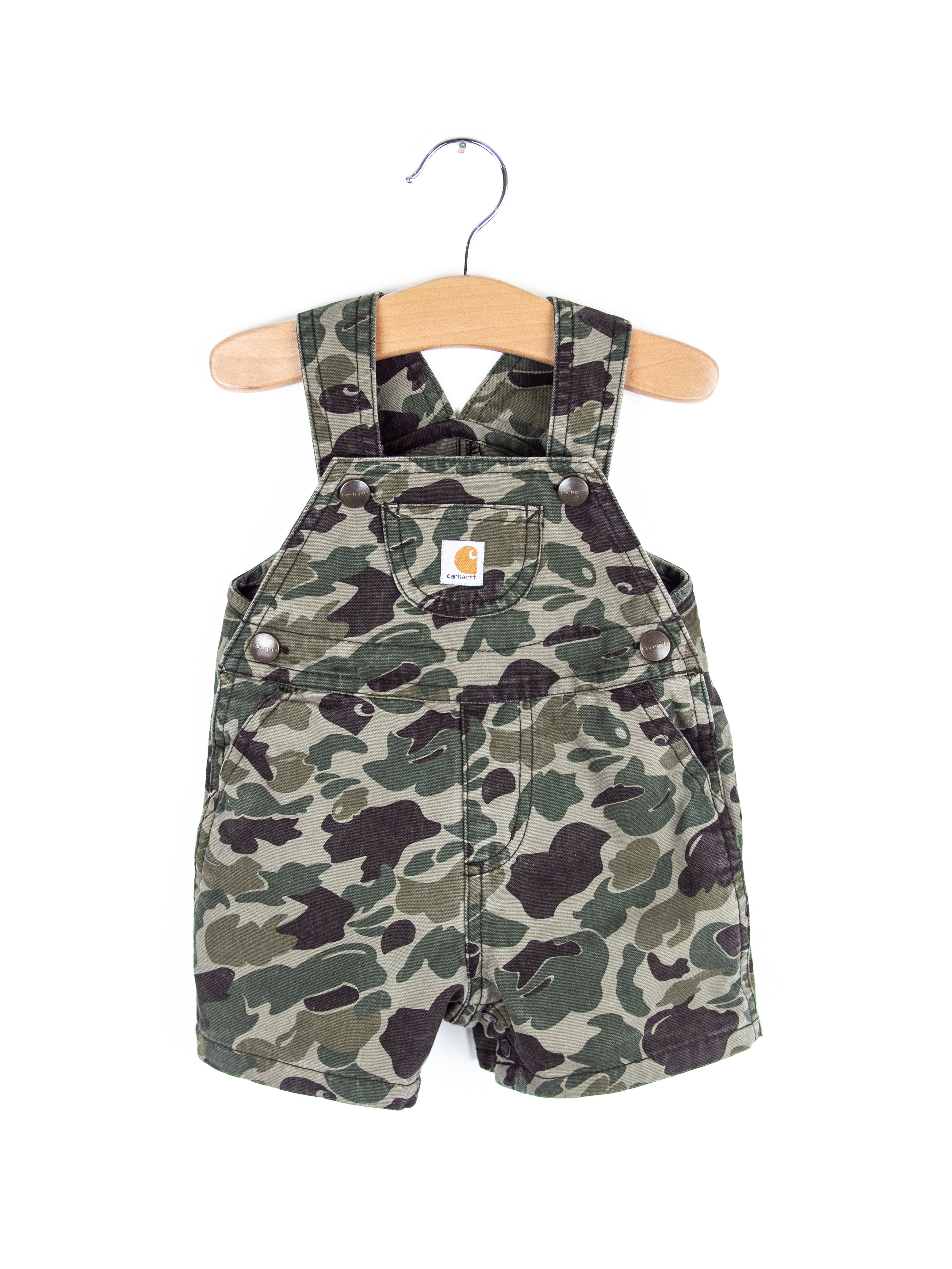 Carhartt Camo Dungaree Shorties - Age 3-6 months