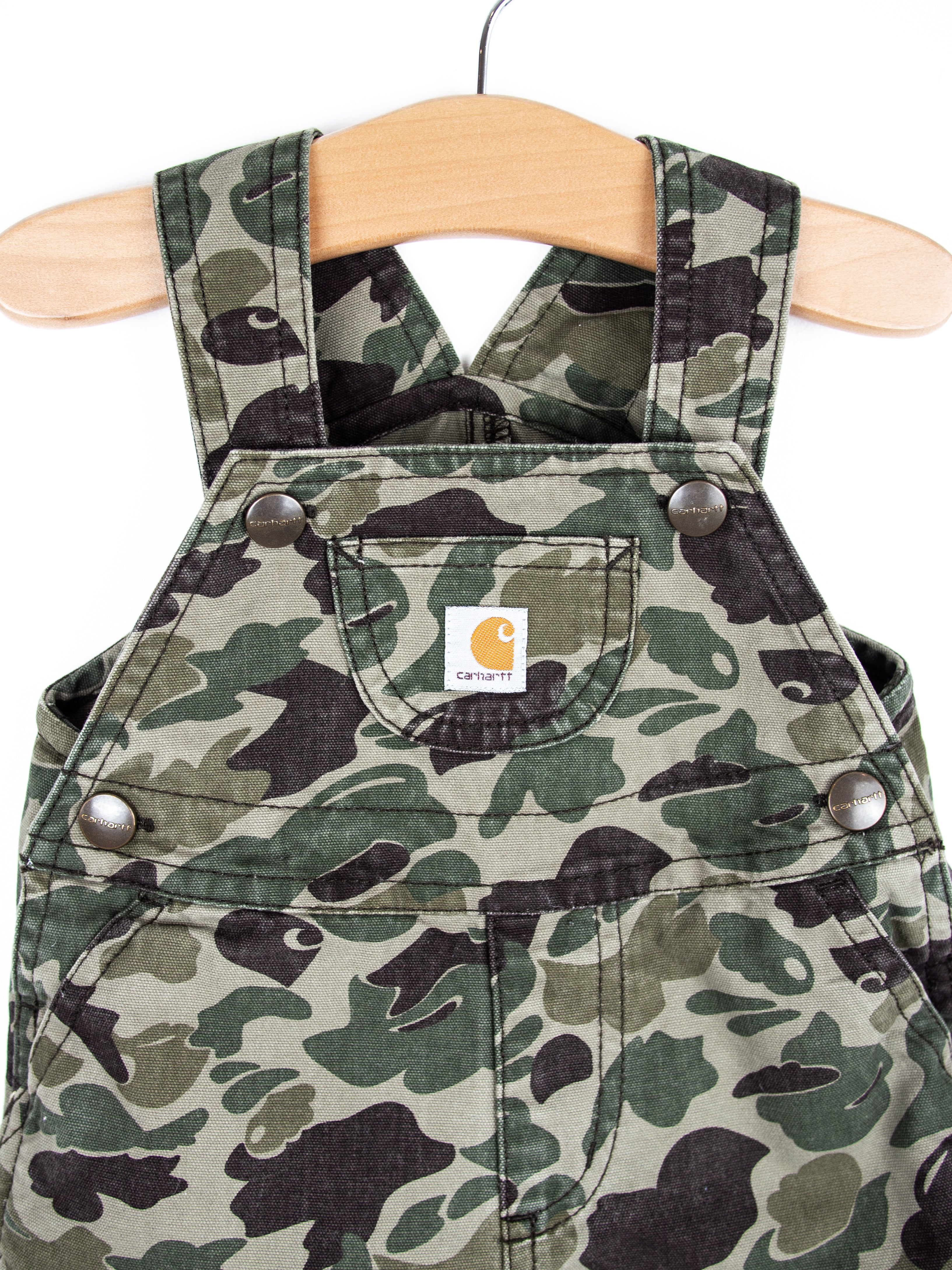 Carhartt Camo Dungaree Shorties - Age 3-6 months