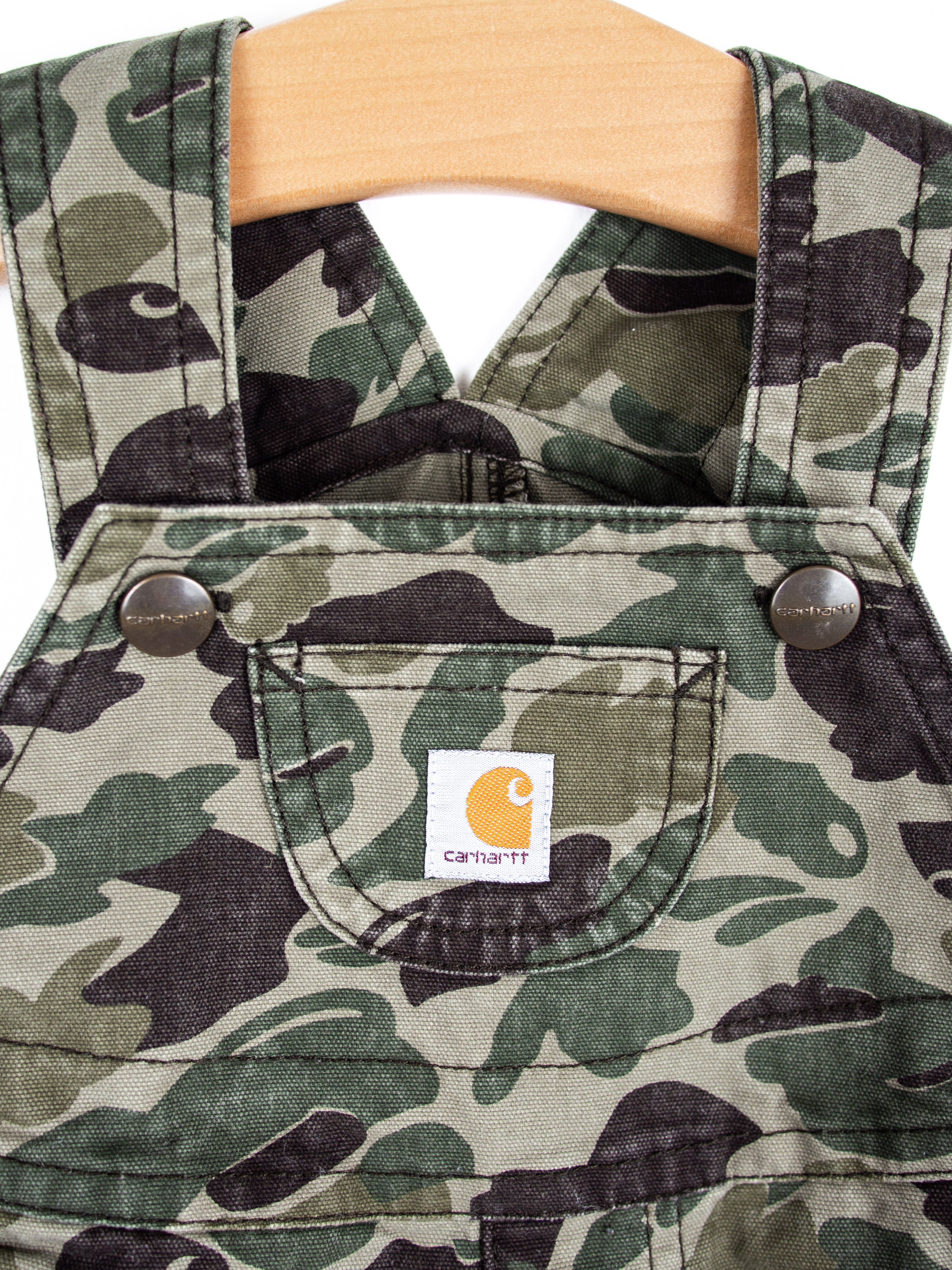Carhartt Camo Dungaree Shorties - Age 3-6 months