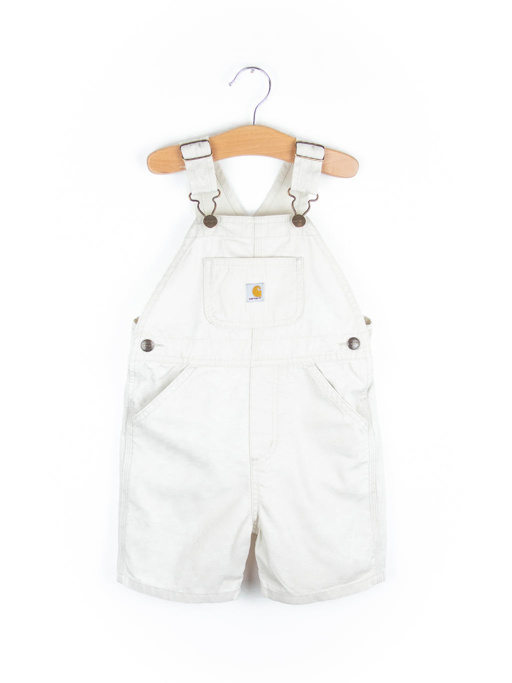 Carhartt Rare White Dungaree Shorties - Age 4T