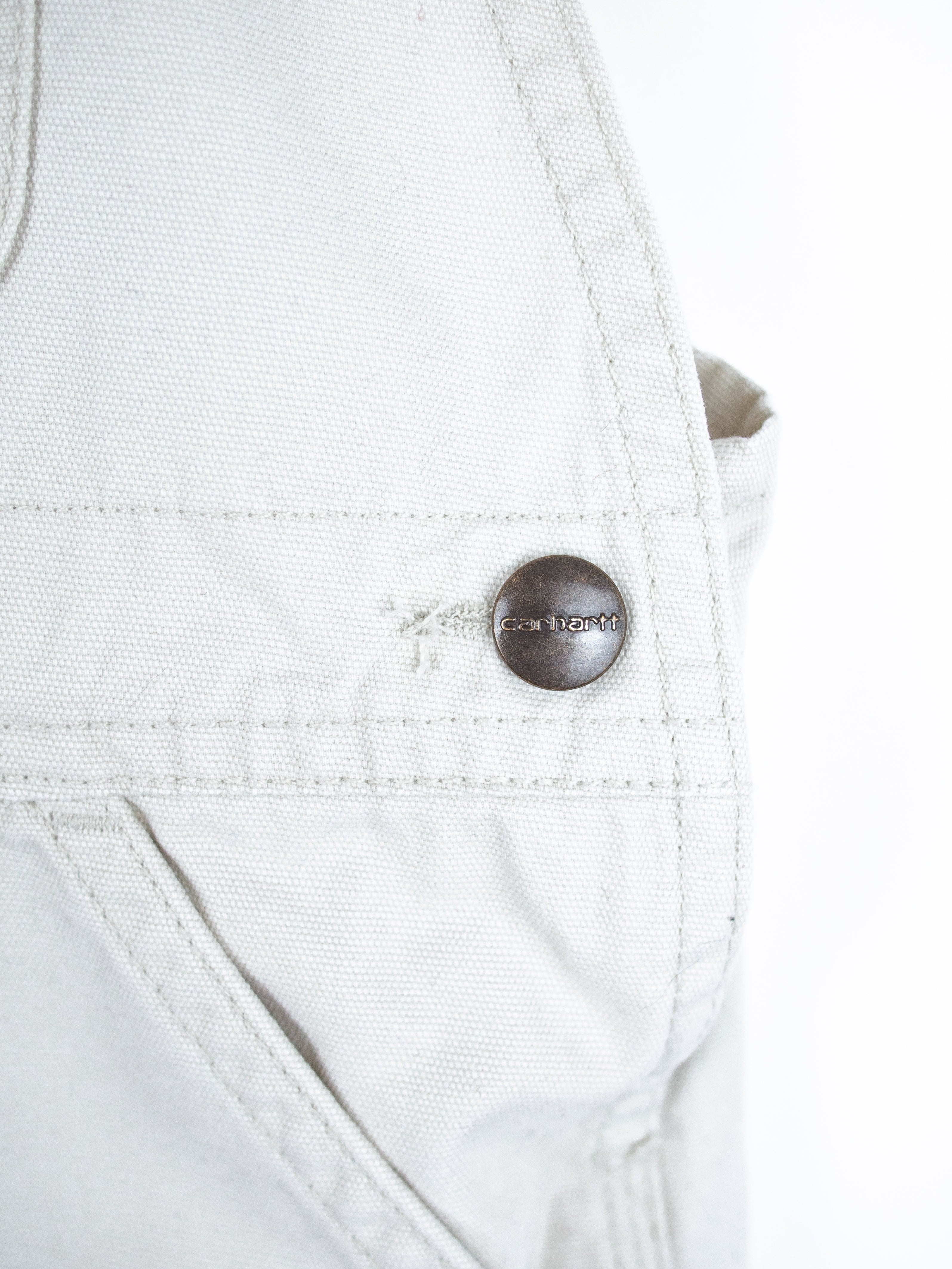 Carhartt Rare White Dungaree Shorties - Age 4T