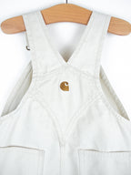 Carhartt Rare White Dungaree Shorties - Age 4T