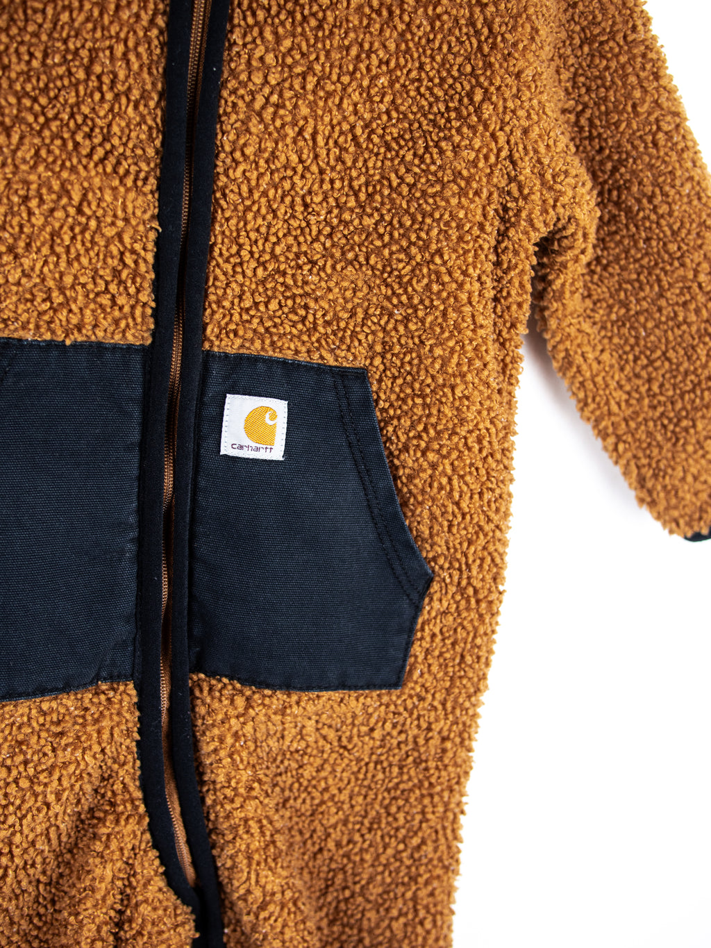 Carhartt Brown Teddy Fleece Snowsuit - Age 6-9 months