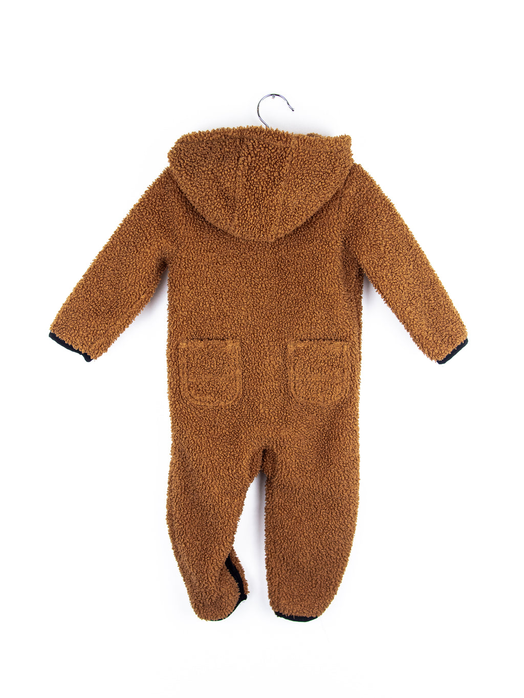Carhartt Brown Teddy Fleece Snowsuit - Age 6-9 months