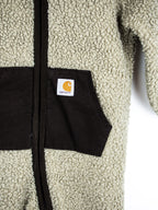 Carhartt Grey Teddy Fleece Snowsuit - Age 0-3 months