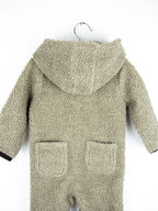 Carhartt Grey Teddy Fleece Snowsuit - Age 0-3 months