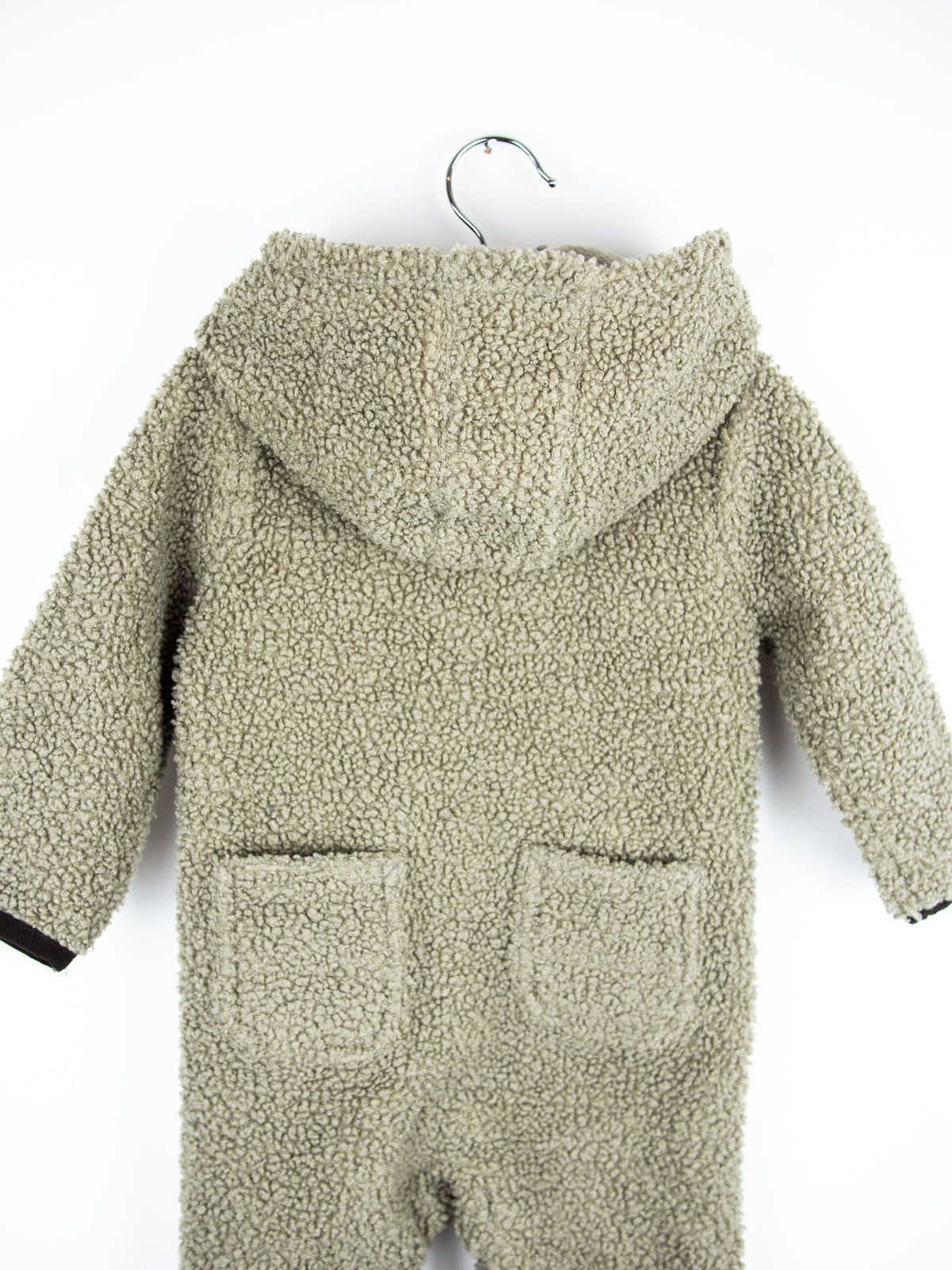 Carhartt Grey Teddy Fleece Snowsuit - Age 0-3 months