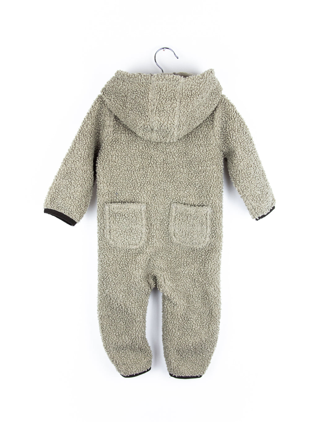 Carhartt Grey Teddy Fleece Snowsuit - Age 0-3 months