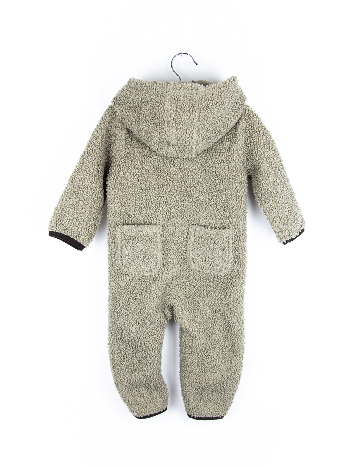 Carhartt Grey Teddy Fleece Snowsuit - Age 0-3 months