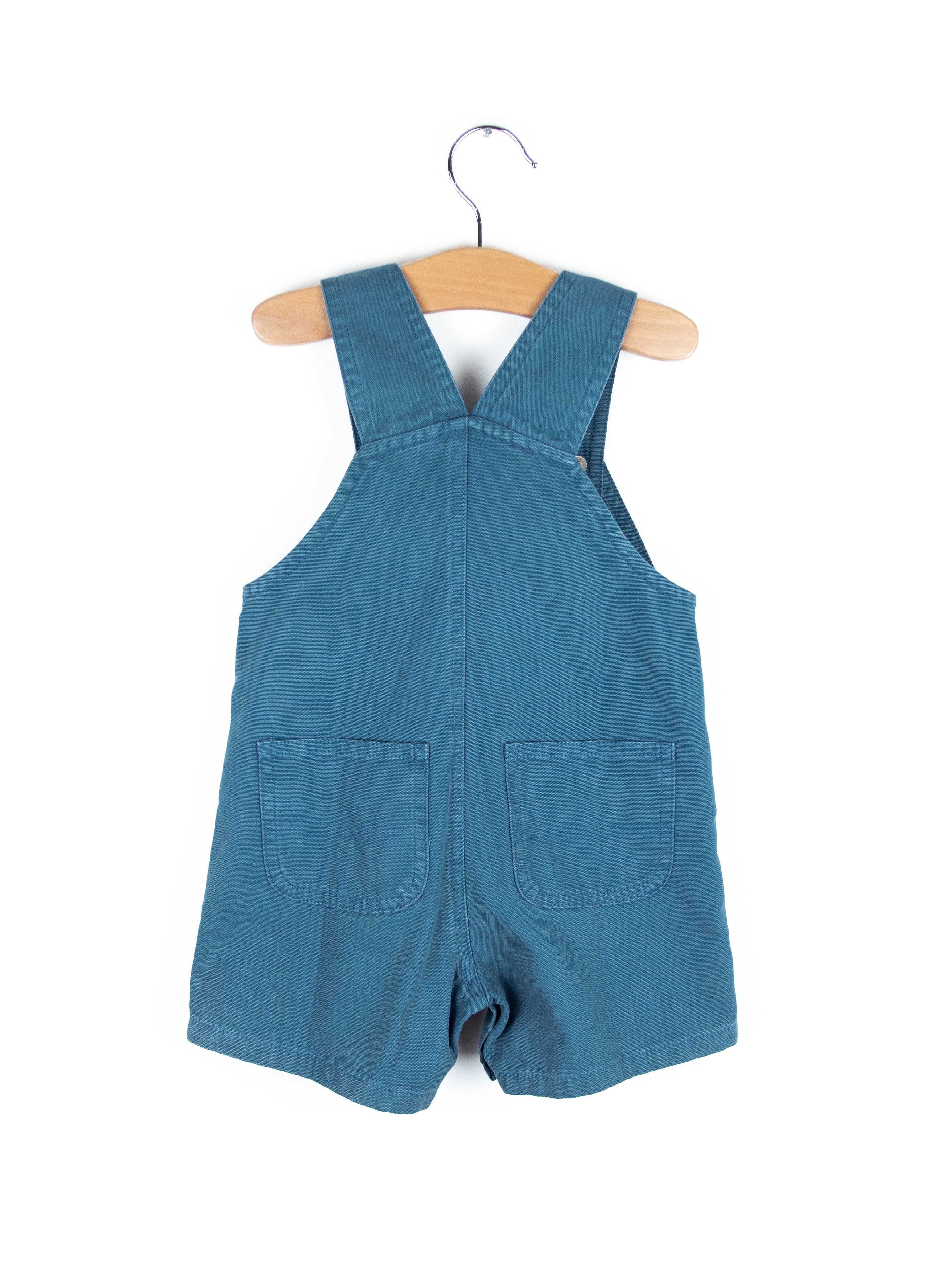 Carhartt Blue Dungaree Shorties - Age 12-18 months