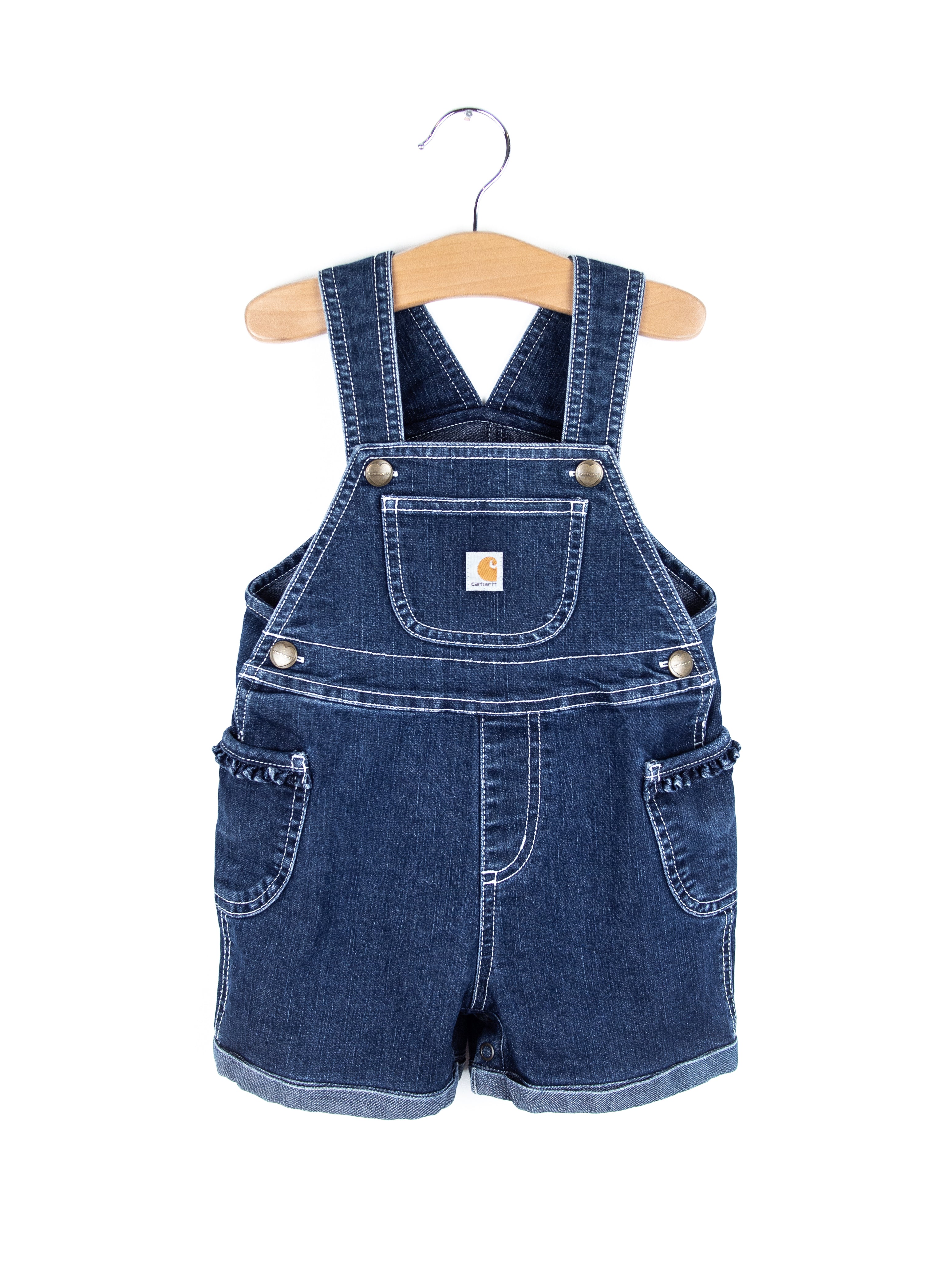 Carhartt Denim Frill Dungaree Shorties - Age 12 months