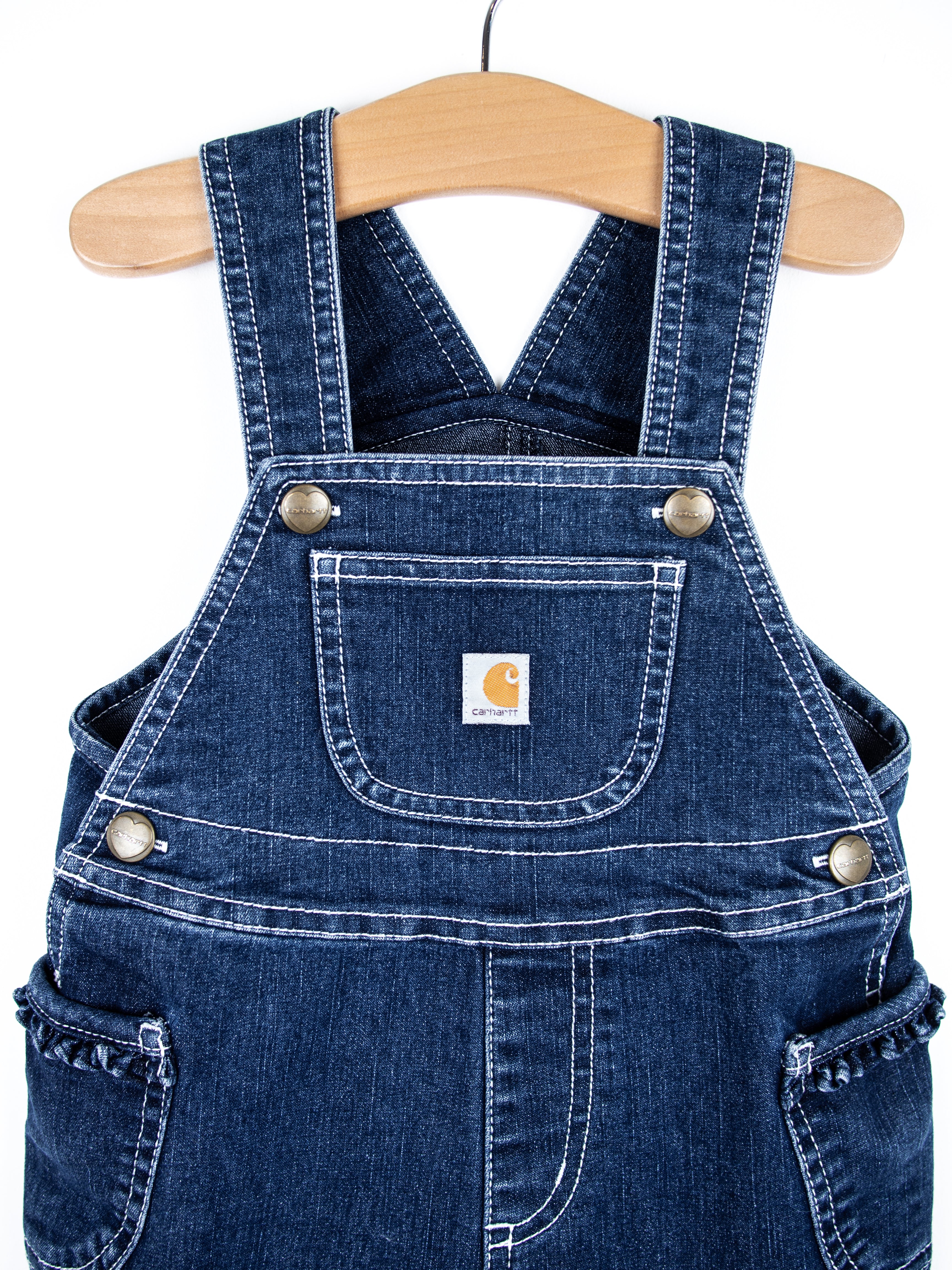 Carhartt Denim Frill Dungaree Shorties - Age 12 months