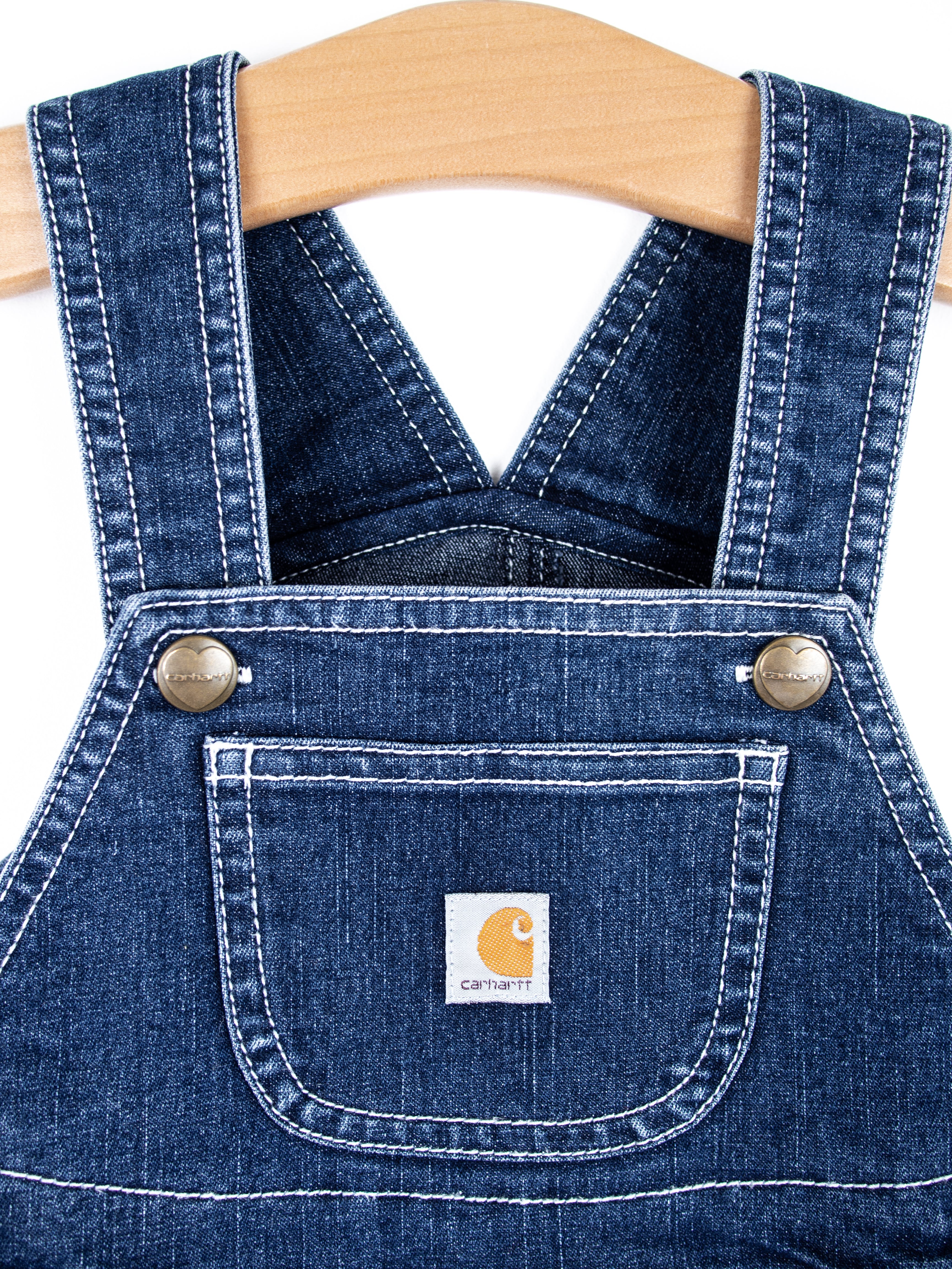 Carhartt Denim Frill Dungaree Shorties - Age 12 months