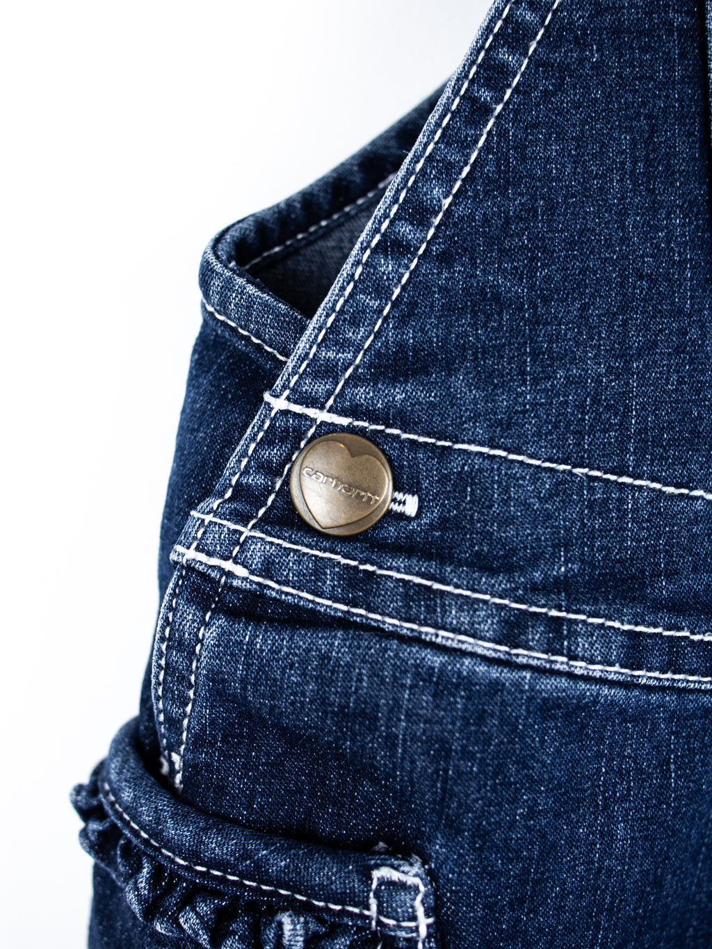 Carhartt Denim Frill Dungaree Shorties - Age 12 months