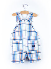 Load image into Gallery viewer, Vintage Carters Check Dungaree Shorties - Age 12 months
