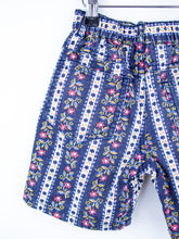 Load image into Gallery viewer, Vintage Floral Stripe Denim Shorts - Age 3 years
