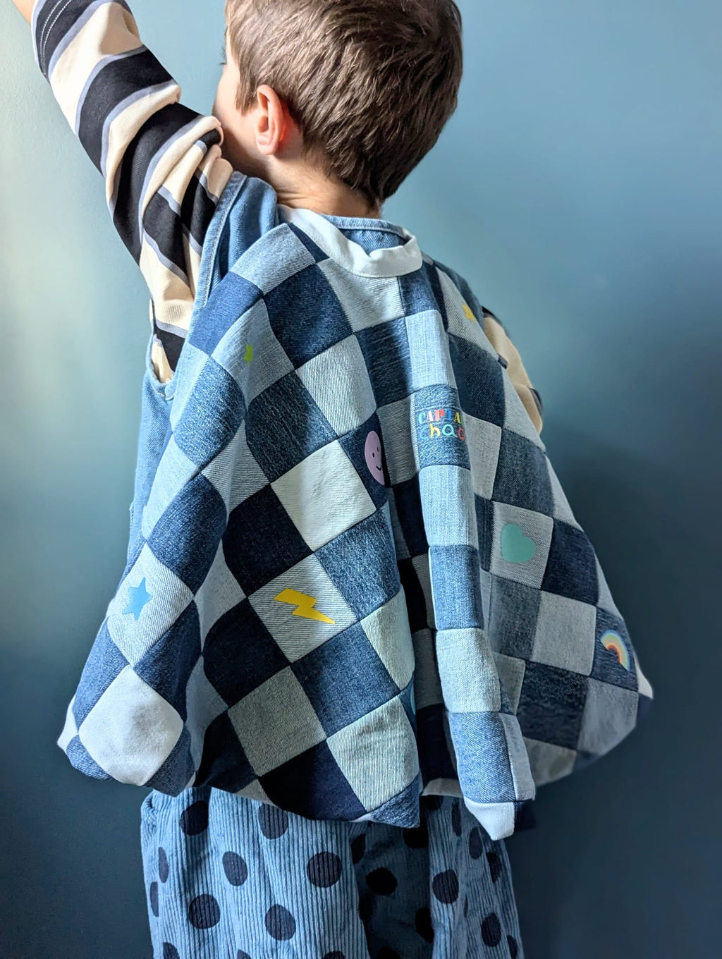 Recycled Levi's Customisable Kids Cape - One Size