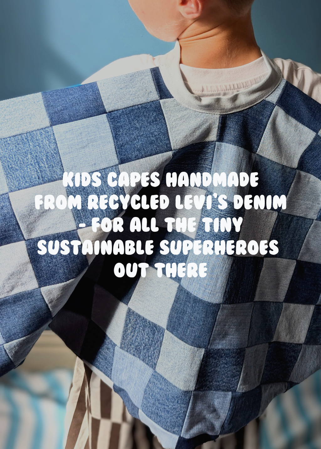 Recycled Levi's Customisable Kids Cape - One Size