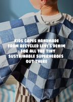 Recycled Levi's Customisable Kids Cape - One Size