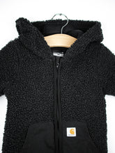 Load image into Gallery viewer, Carhartt Black Teddy Fleece Snowsuit - Age 6-9 months
