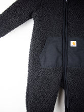 Load image into Gallery viewer, Carhartt Black Teddy Fleece Snowsuit - Age 6-9 months
