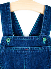 Load image into Gallery viewer, Vintage Denim &amp; Green Check Dungarees - Age 12 months

