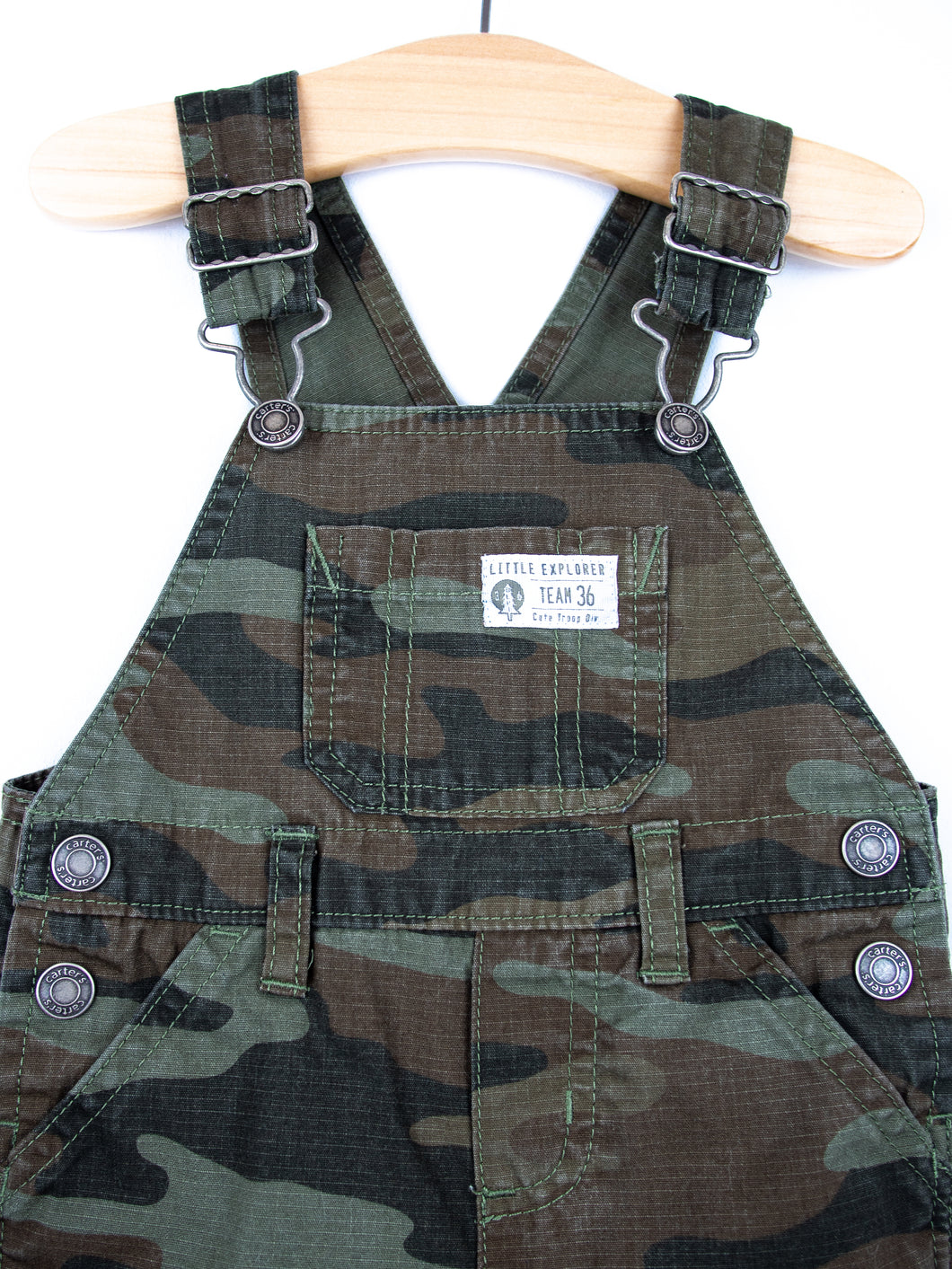 Vintage Carter's Camouflage Dungarees - Age 6 months